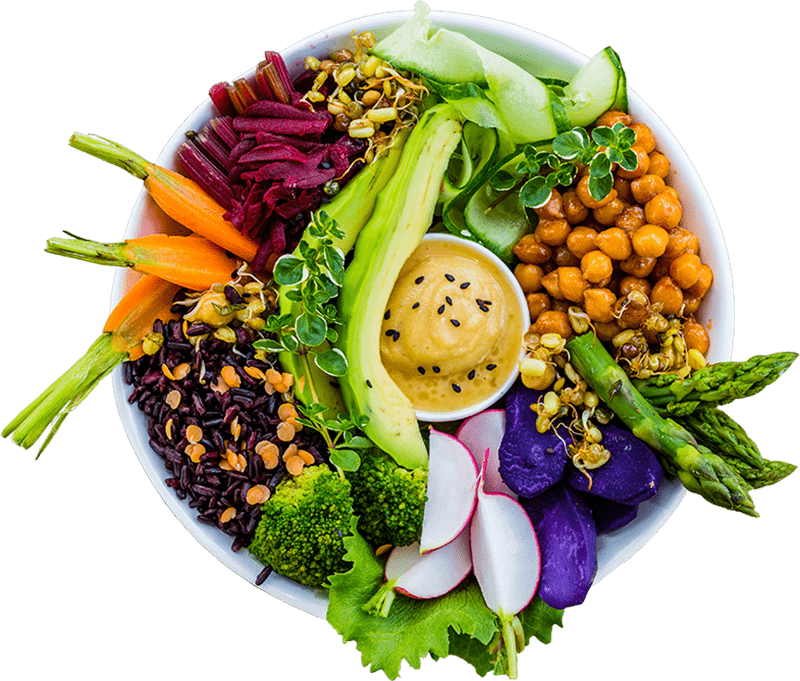 bowl of delicious plant based food